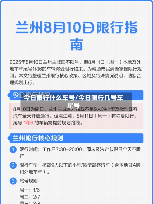 今日限行什么车号/今日限行几号车尾号