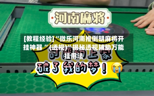 [教程经验]“微乐河南推倒胡麻将开挂神器 ”(透视)”揭秘透视辅助万能挂用法