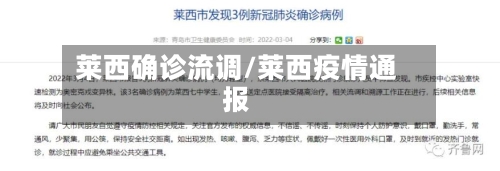 莱西确诊流调/莱西疫情通报