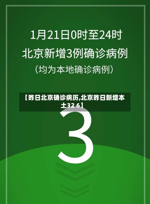 【昨日北京确诊病历,北京昨日新增本土32 6】