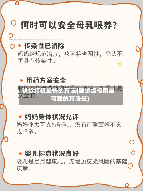 确诊结核最快的方法(确诊结核菌最可靠的方法是)