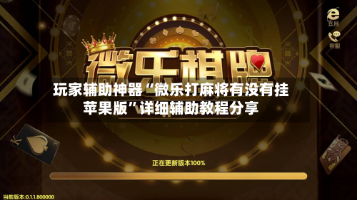 玩家辅助神器“微乐打麻将有没有挂苹果版”详细辅助教程分享