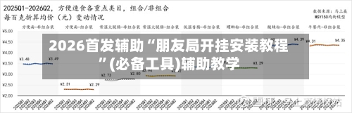 2026首发辅助“朋友局开挂安装教程”(必备工具)辅助教学