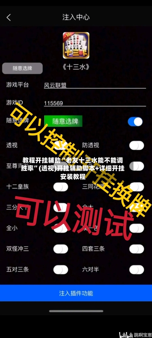 教程开挂辅助“老友十三水能不能调胜率”(透视)开挂辅助脚本+详细开挂安装教程