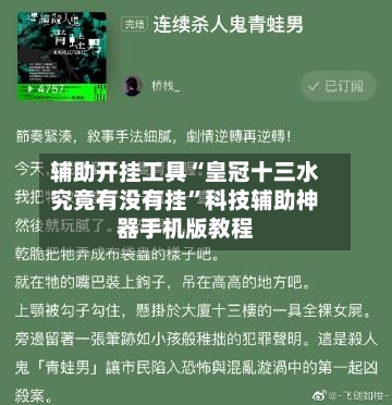 辅助开挂工具“皇冠十三水究竟有没有挂”科技辅助神器手机版教程