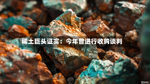 稀土巨头证实：今年曾进行收购谈判