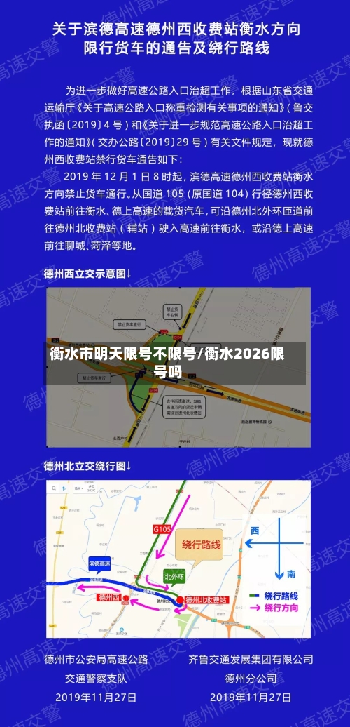 衡水市明天限号不限号/衡水2026限号吗