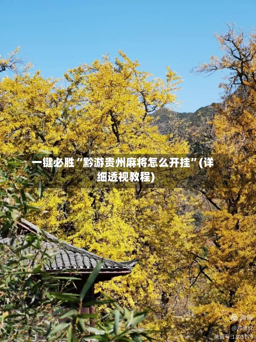 一键必胜“黔游贵州麻将怎么开挂”(详细透视教程)