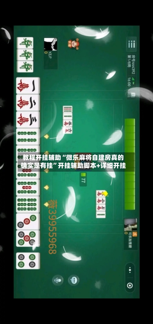 教程开挂辅助“微乐麻将自建房真的确实是有挂”开挂辅助脚本+详细开挂