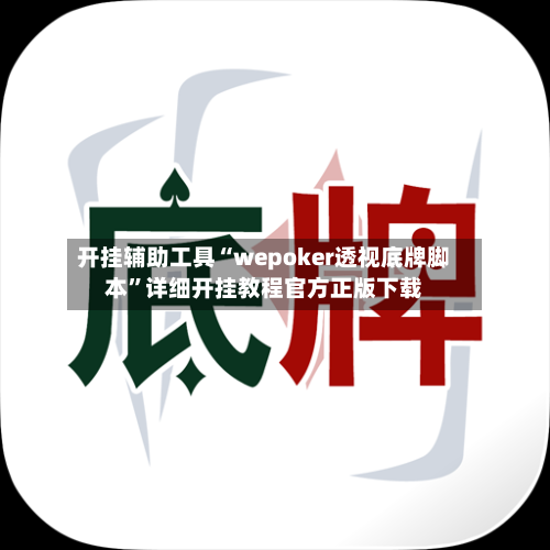 开挂辅助工具“wepoker透视底牌脚本”详细开挂教程官方正版下载