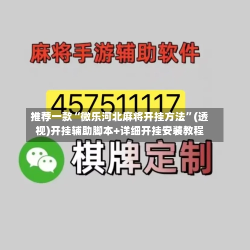 推荐一款“微乐河北麻将开挂方法”(透视)开挂辅助脚本+详细开挂安装教程