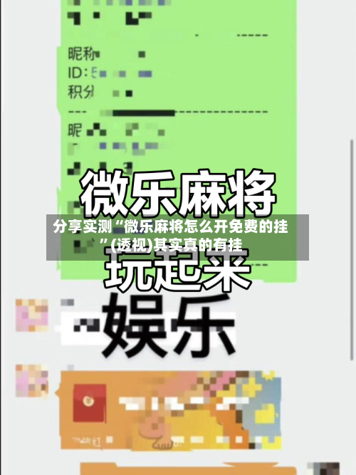分享实测“微乐麻将怎么开免费的挂”(透视)其实真的有挂