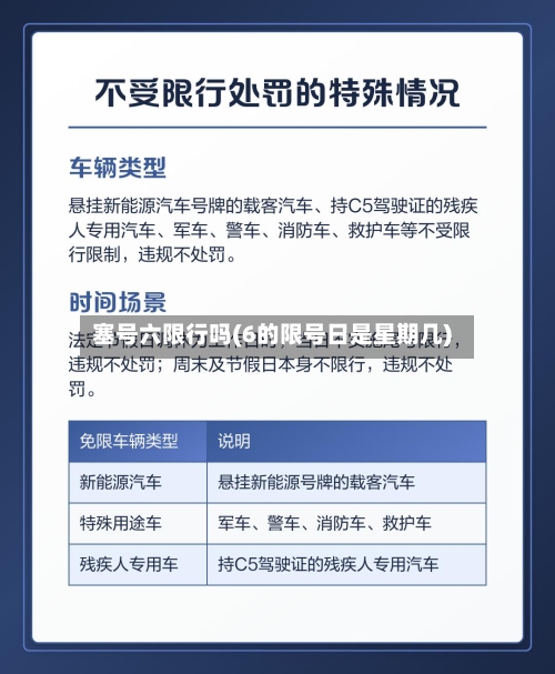 塞号六限行吗(6的限号日是星期几)