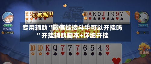 专用辅助“微信链接斗牛可以开挂吗”开挂辅助脚本+详细开挂