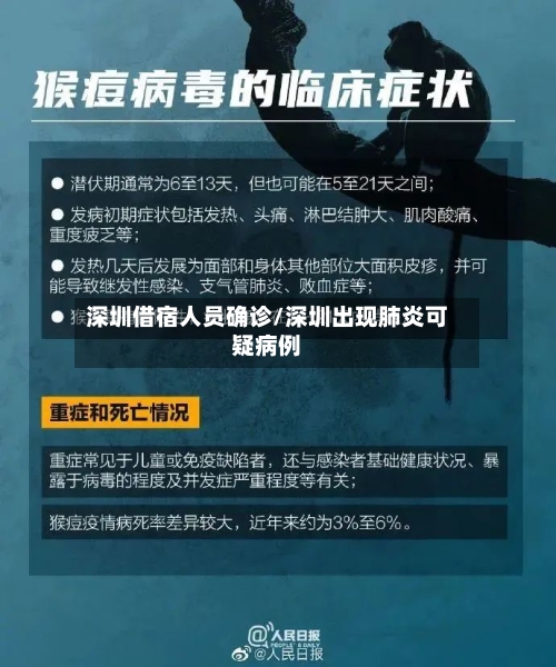 深圳借宿人员确诊/深圳出现肺炎可疑病例