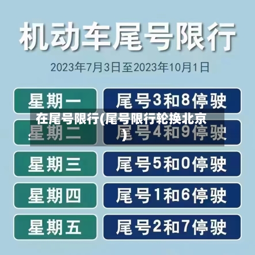 在尾号限行(尾号限行轮换北京)