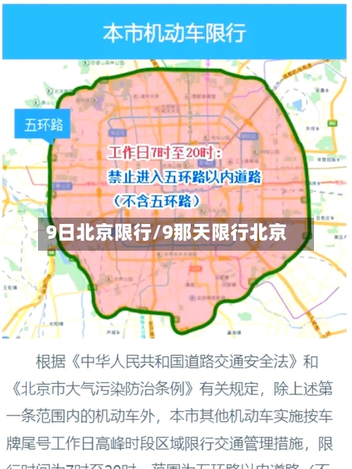 9日北京限行/9那天限行北京