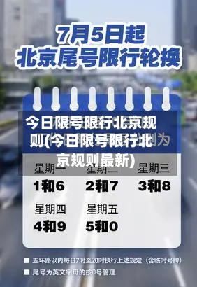 今日限号限行北京规则(今日限号限行北京规则最新)