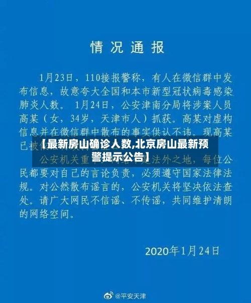 【最新房山确诊人数,北京房山最新预警提示公告】