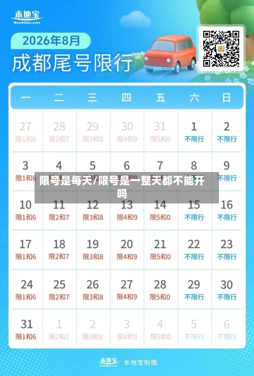 限号是每天/限号是一整天都不能开吗
