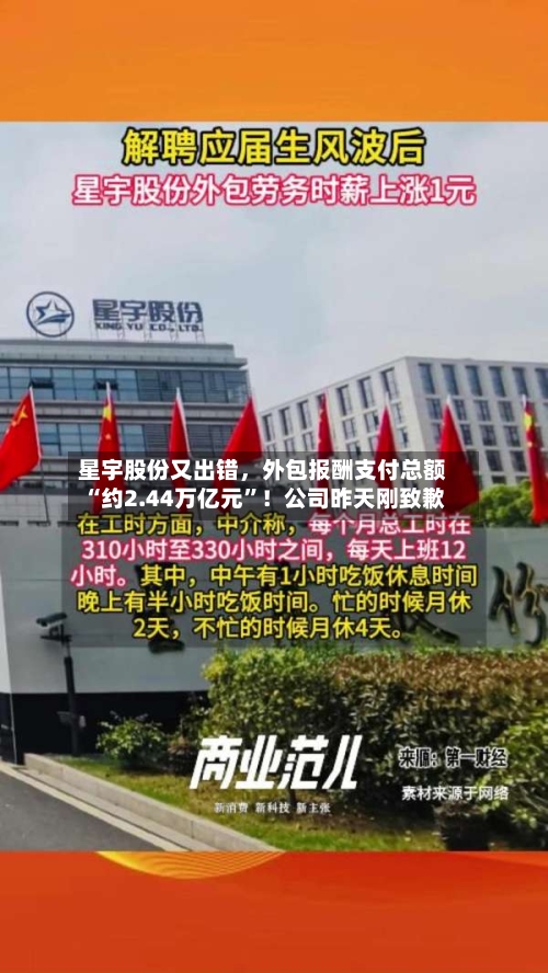 星宇股份又出错，外包报酬支付总额“约2.44万亿元”！公司昨天刚致歉