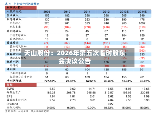 天山股份：2026年第五次临时股东会决议公告