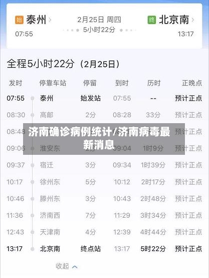 济南确诊病例统计/济南病毒最新消息