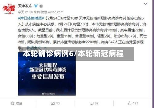本轮确诊病例6/本轮新冠病程