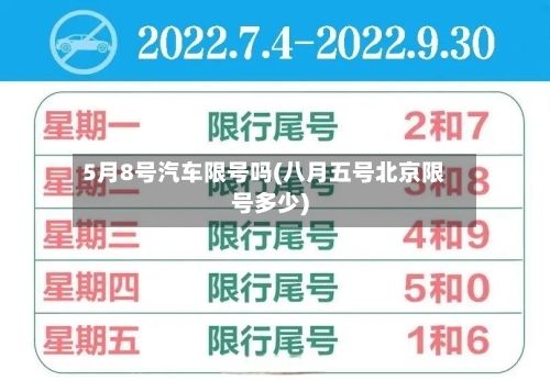5月8号汽车限号吗(八月五号北京限号多少)