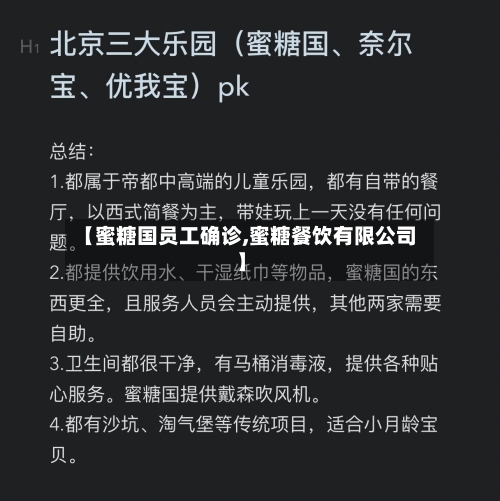 【蜜糖国员工确诊,蜜糖餐饮有限公司】