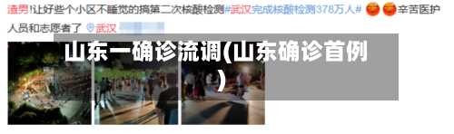 山东一确诊流调(山东确诊首例)