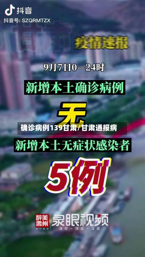 确诊病例139甘肃/甘肃通报病