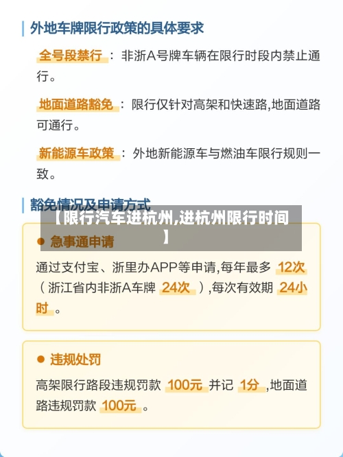 【限行汽车进杭州,进杭州限行时间】