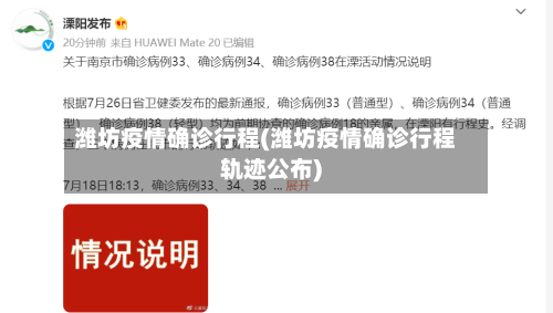潍坊疫情确诊行程(潍坊疫情确诊行程轨迹公布)