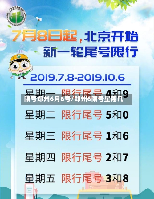限号郑州6月6号/郑州6限号星期几