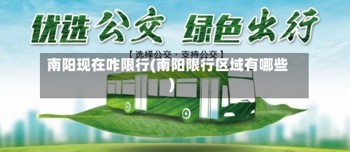 南阳现在咋限行(南阳限行区域有哪些)