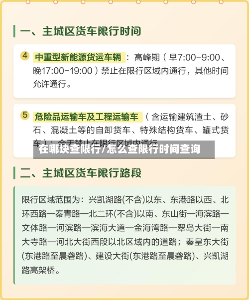 在哪块查限行/怎么查限行时间查询