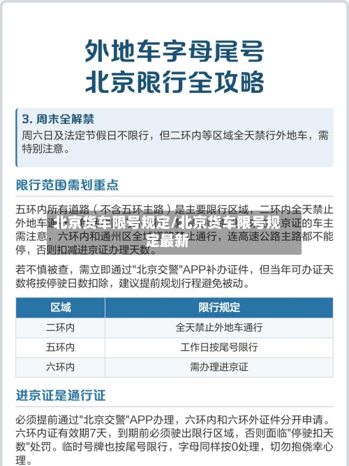 北京货车限号规定/北京货车限号规定最新