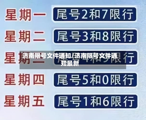 济南限号文件通知/济南限号文件通知最新