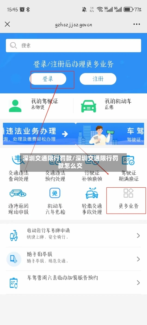 深圳交通限行罚款/深圳交通限行罚款怎么交