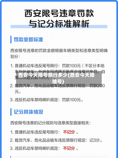 西安今天限号限行多少(西安今天限啥号)