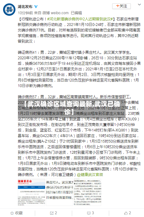 【武汉确诊区域查询最新,武汉已确诊】