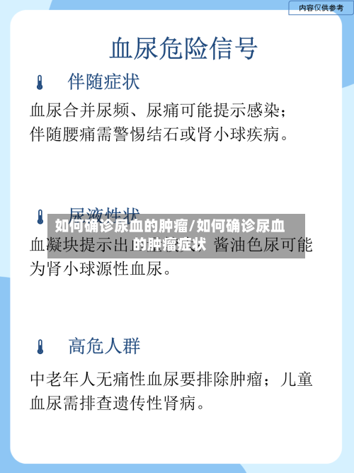 如何确诊尿血的肿瘤/如何确诊尿血的肿瘤症状