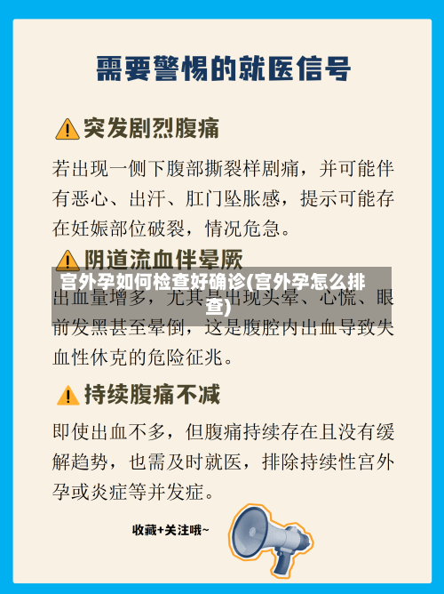 宫外孕如何检查好确诊(宫外孕怎么排查)