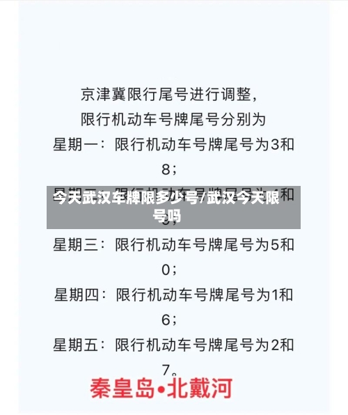 今天武汉车牌限多少号/武汉今天限号吗