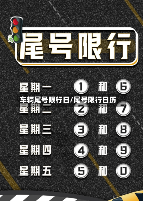 车辆尾号限行日/尾号限行日历