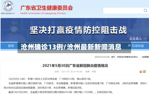 沧州确诊13例/沧州最新新闻消息