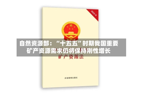 自然资源部：“十五五”时期我国重要矿产资源需求仍将保持刚性增长