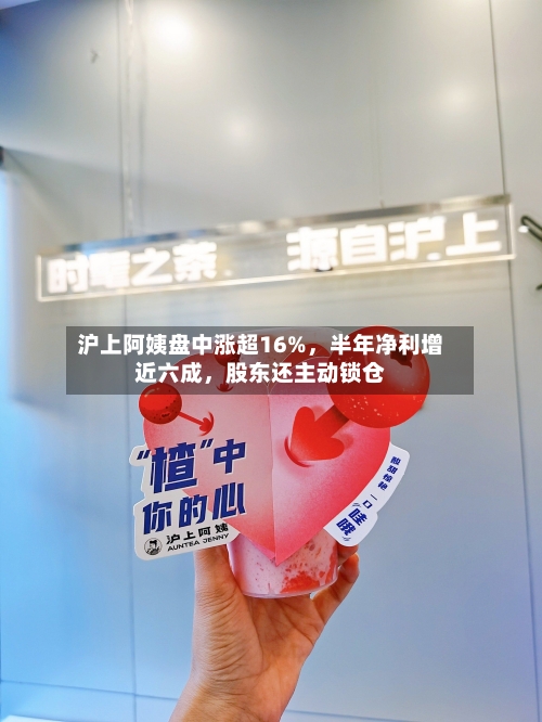 沪上阿姨盘中涨超16%，半年净利增近六成	，股东还主动锁仓-第1张图片